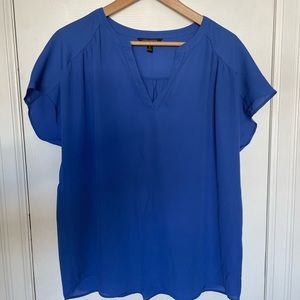 Royal blue blouse, size large